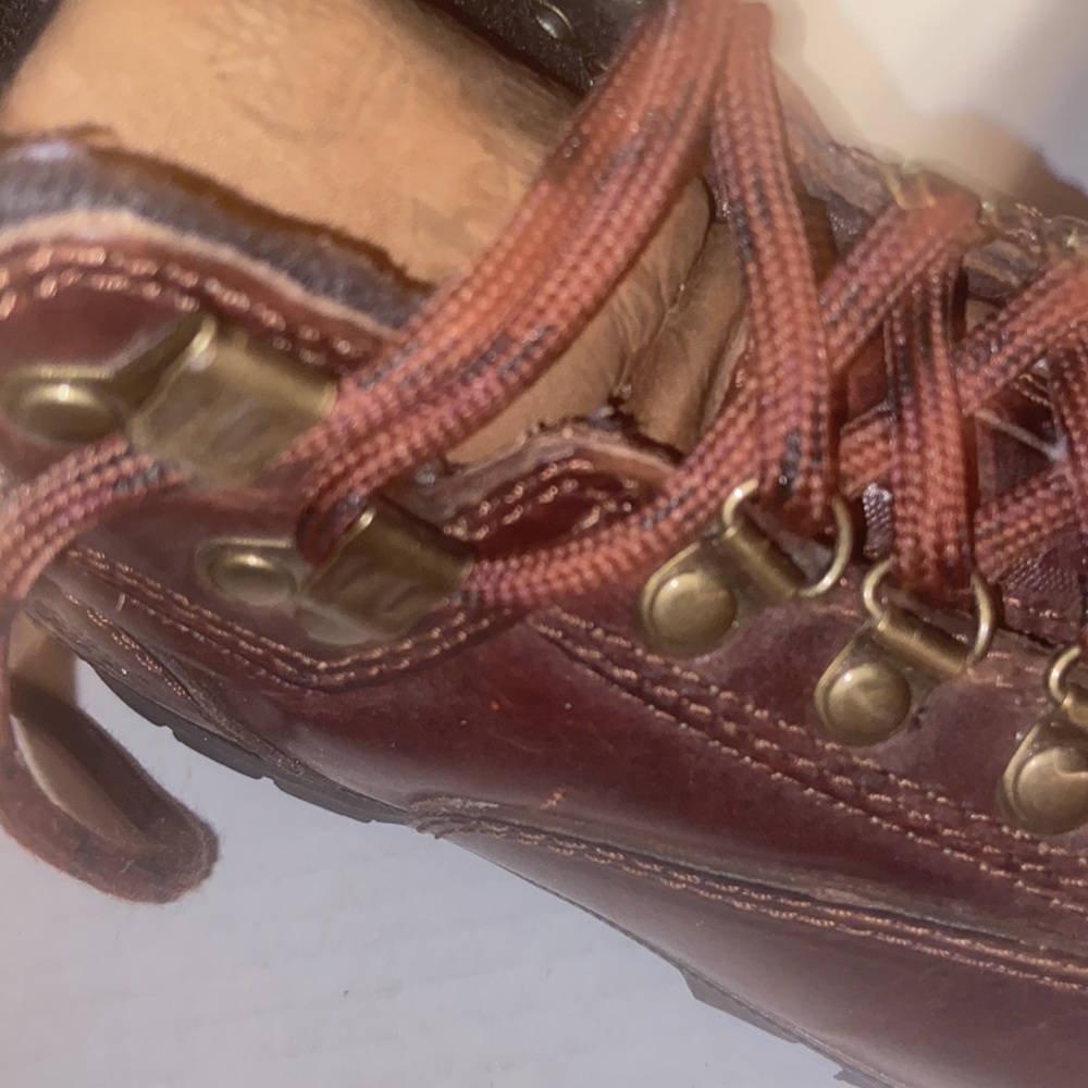 Brown leather Timberland hiking boots 🥾 size 7M - Picture 11 of 12
